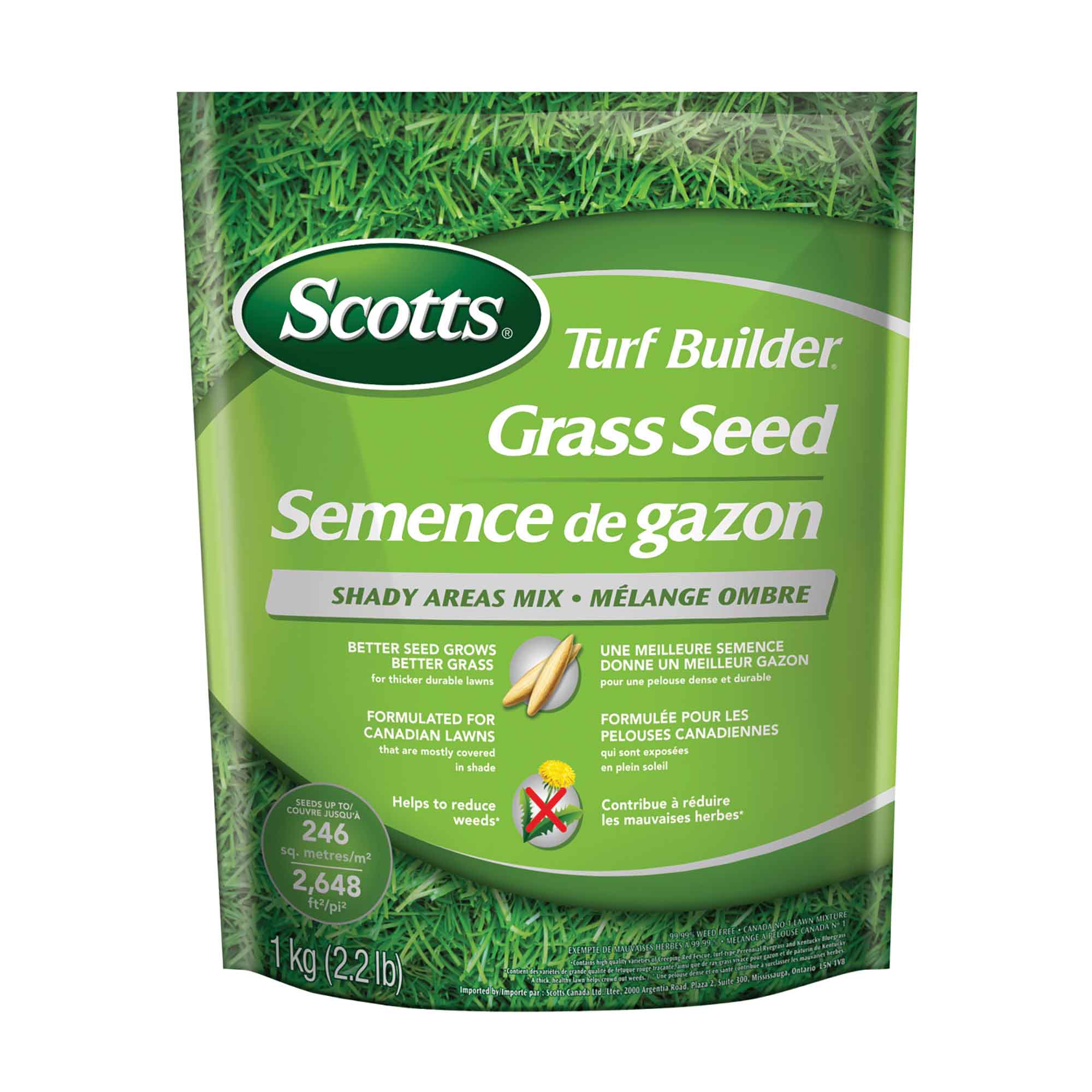 Semence de gazon Turf Builder mélange ombre, 1 kg