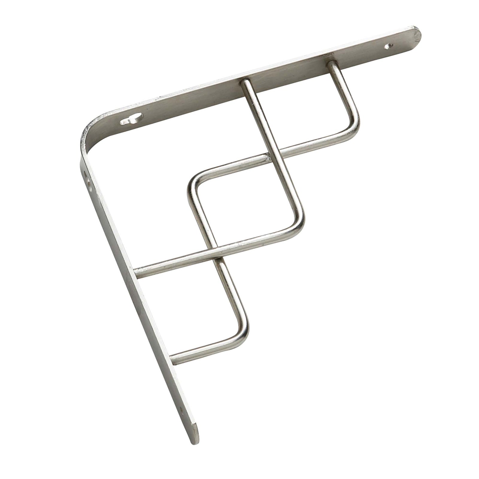 Support nickel bossé et décoratif à tablette # 4972, 8'' x 8''