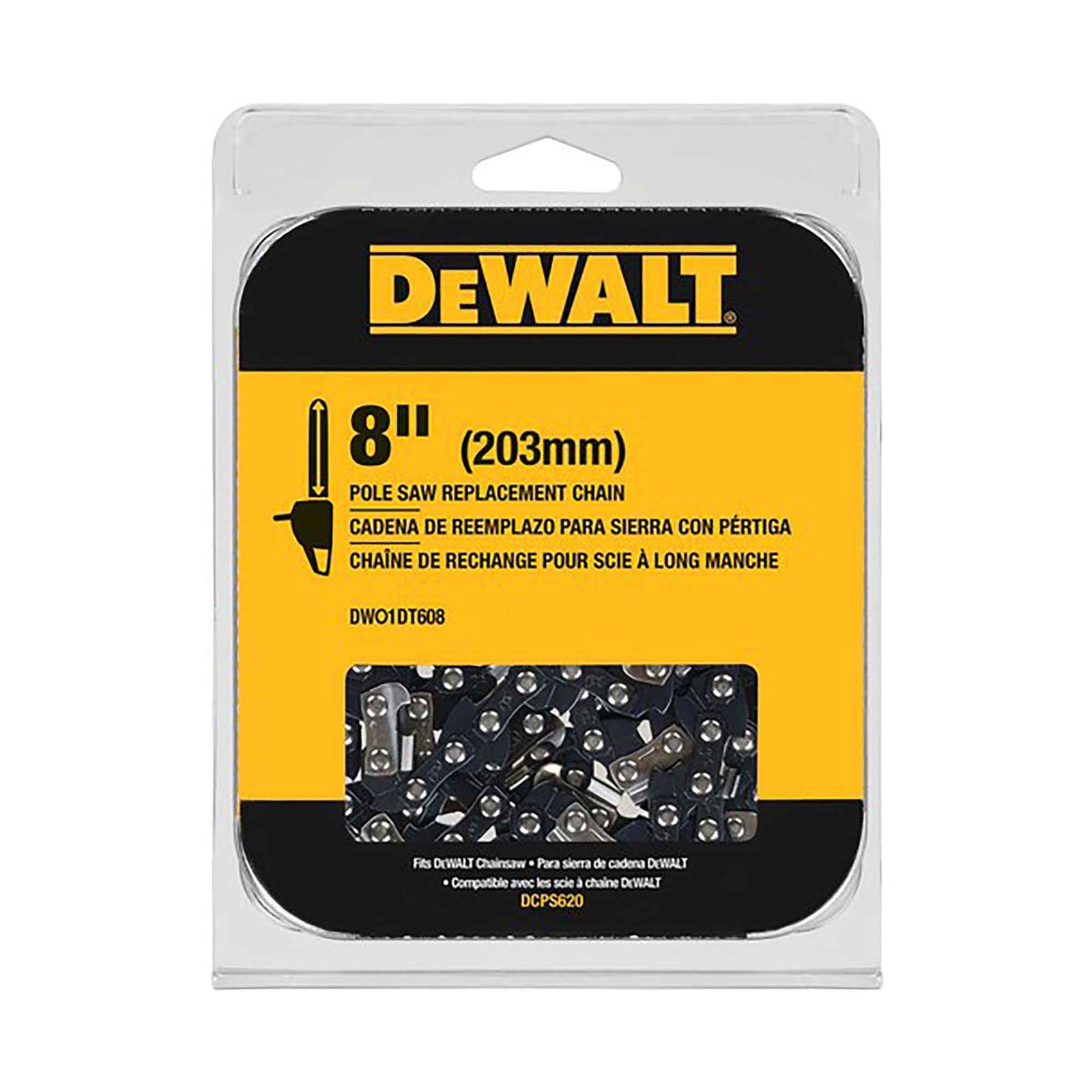 Chaîne de rechange pour scie à long manche, 8''