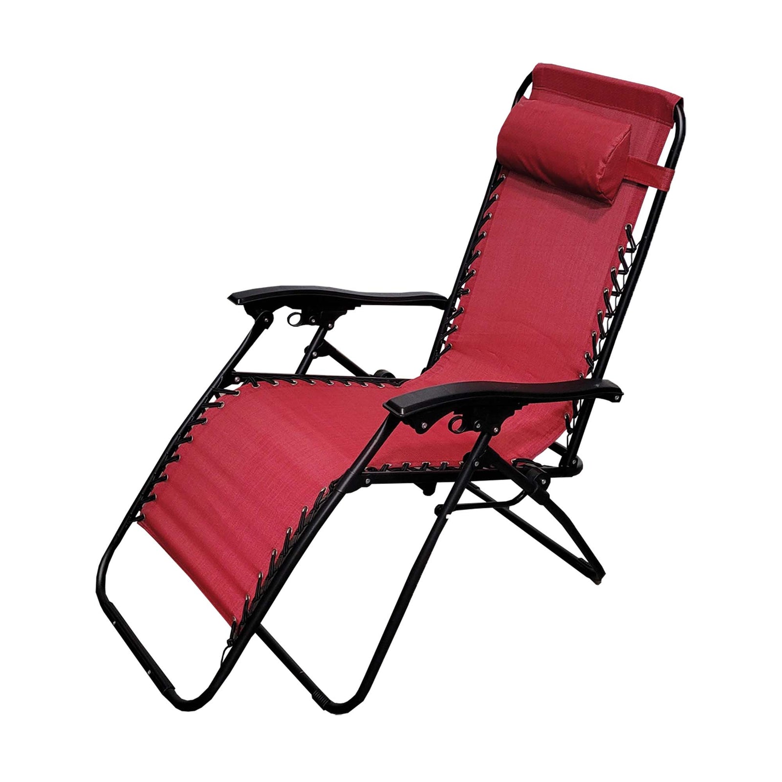 Chaise pliable zéro gravité, rouge