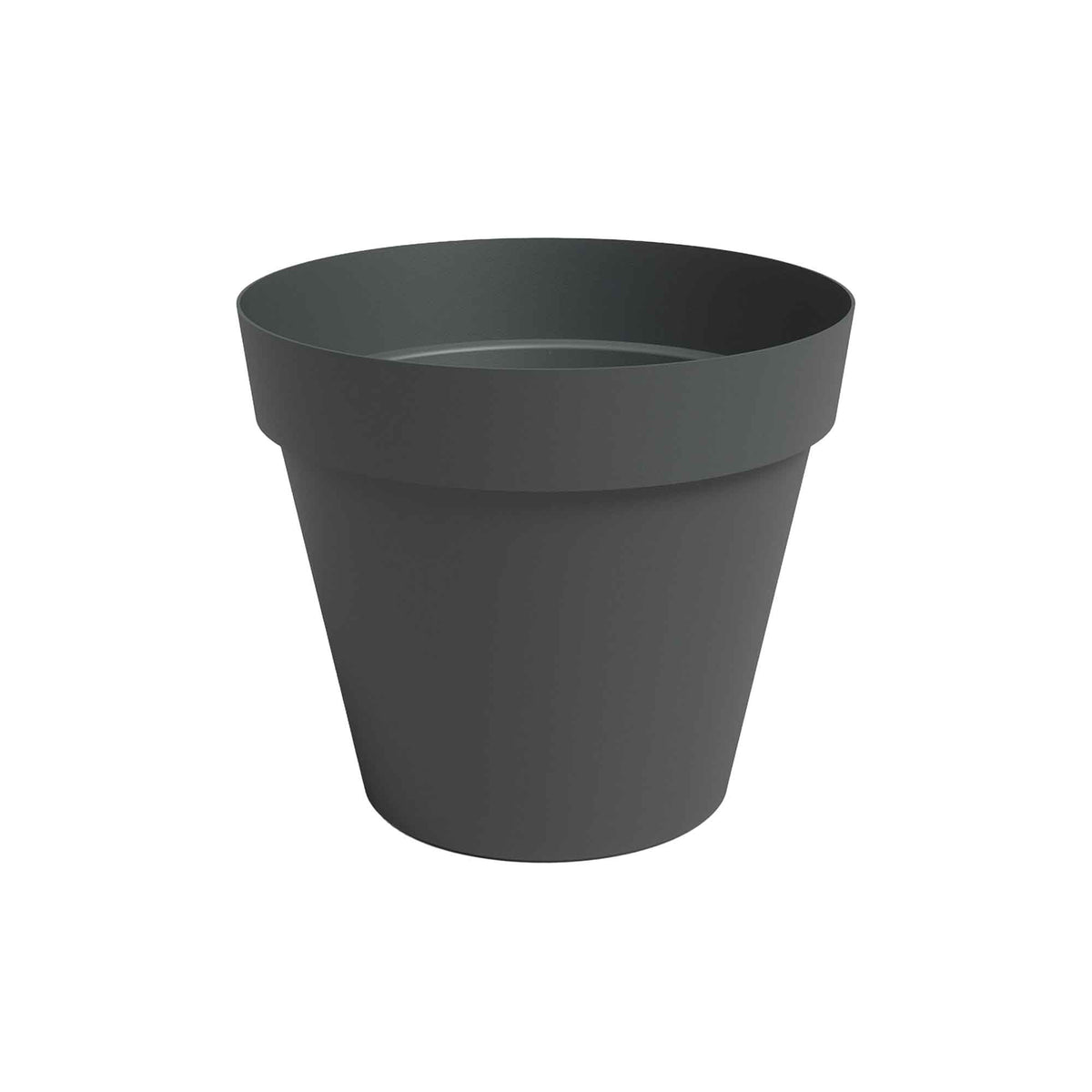 Jardinière ronde en plastique, 12" (anthracite)