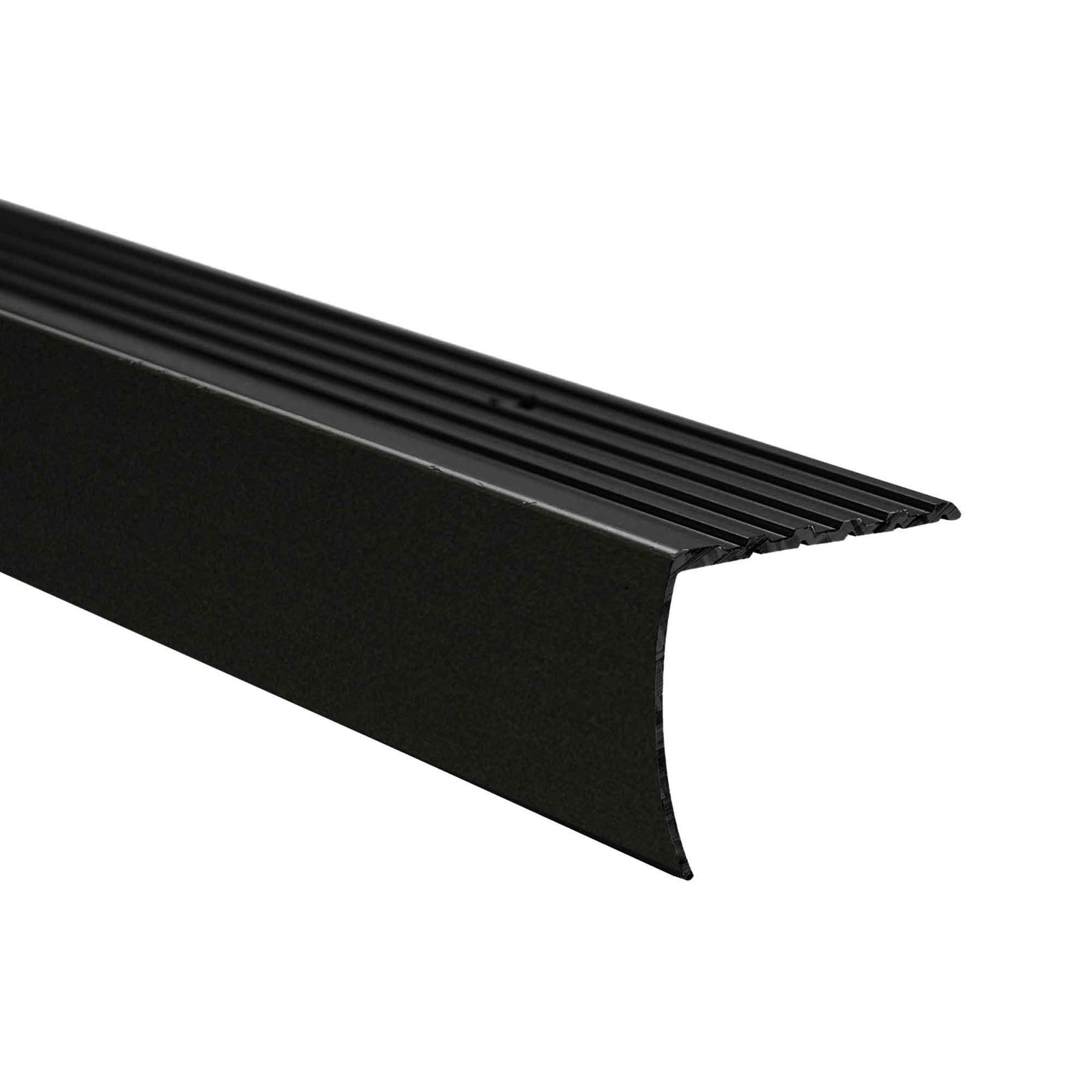 Moulure de nez de marche noir mat, 1-1/8" x 6'
