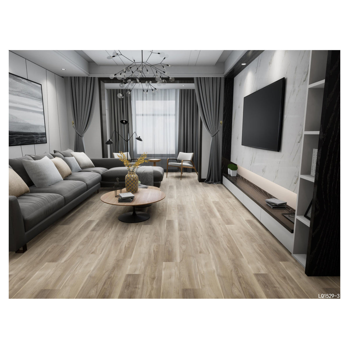 Plancher SPC flottant Kelowna de 4,5 mm, Camelot (27,93 pi2)