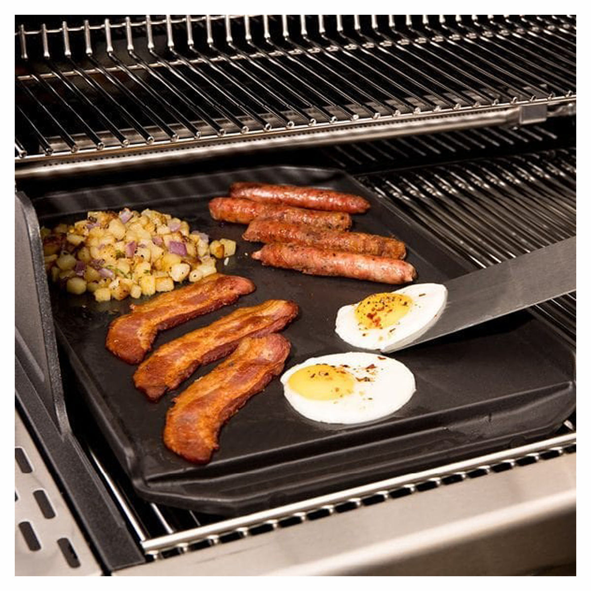 Plancha en fonte, 17,71'' x 12,6''
