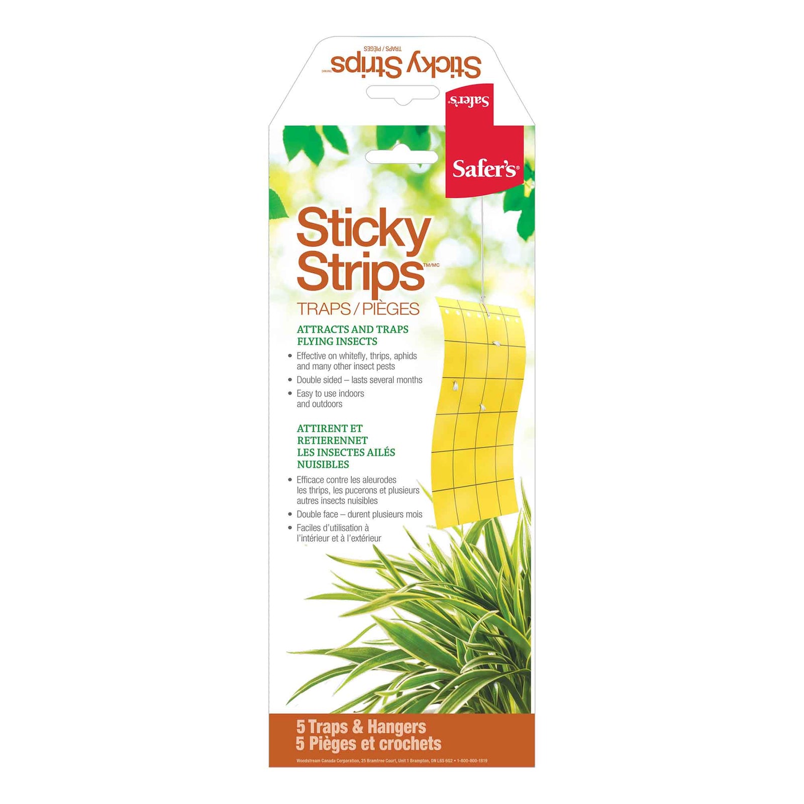 Pièges pour insectes volants ''Sticky Strips'', 5 unités