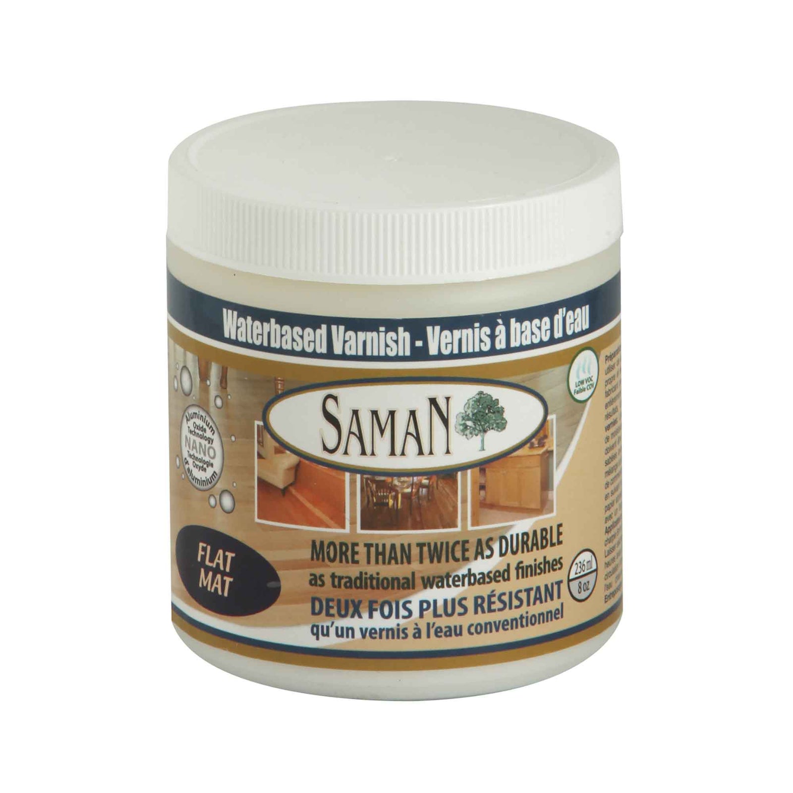 Vernis à base d'eau mat, 236 ml           