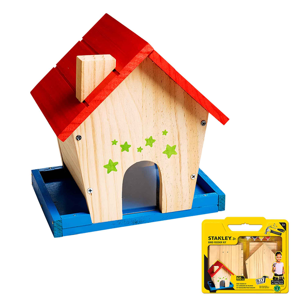 Mangeoire à oiseaux à construire, 60 pièces