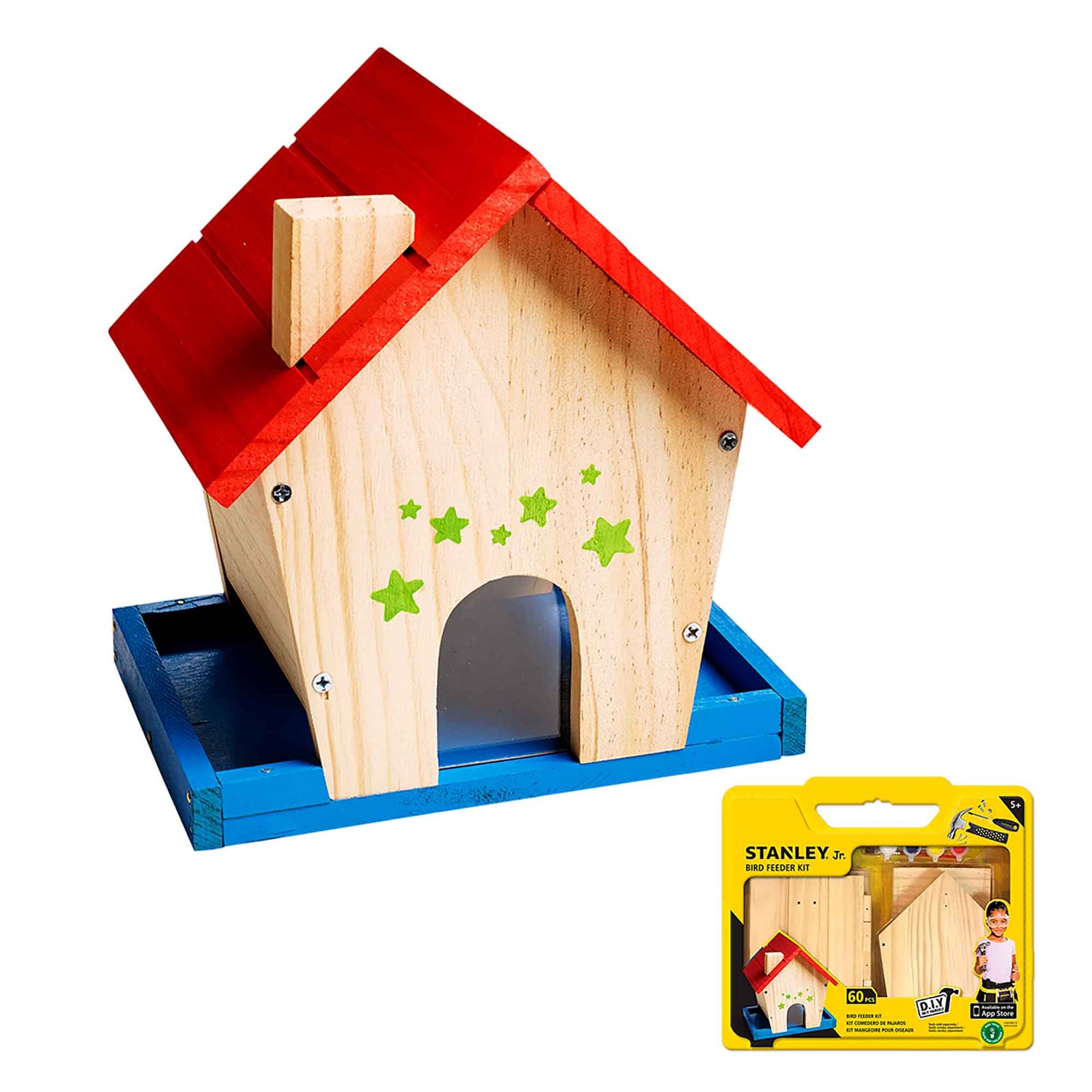 Mangeoire à oiseaux à construire, 60 pièces