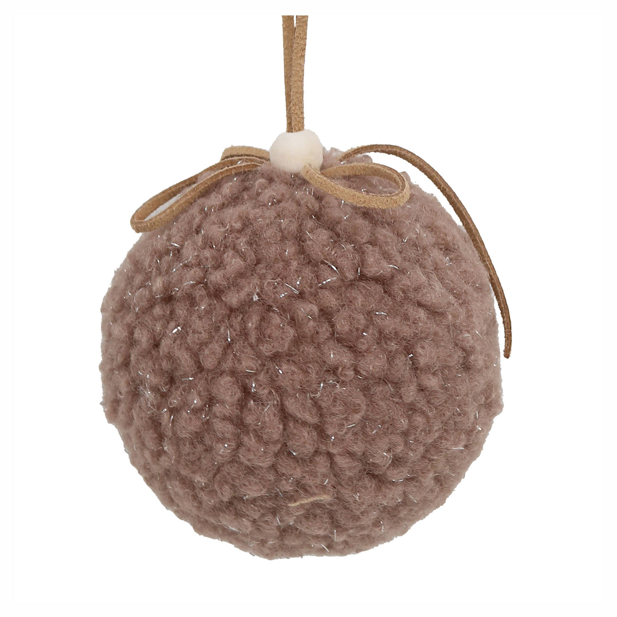 Décoration de boule en laine à suspendre, 3"