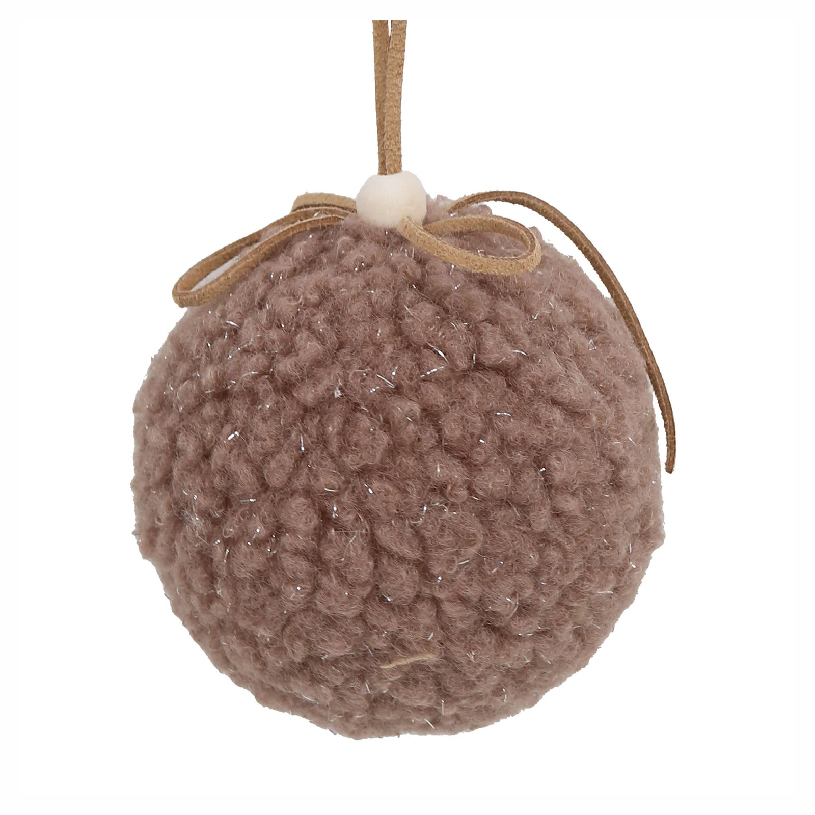Décoration de boule en laine à suspendre, 3"