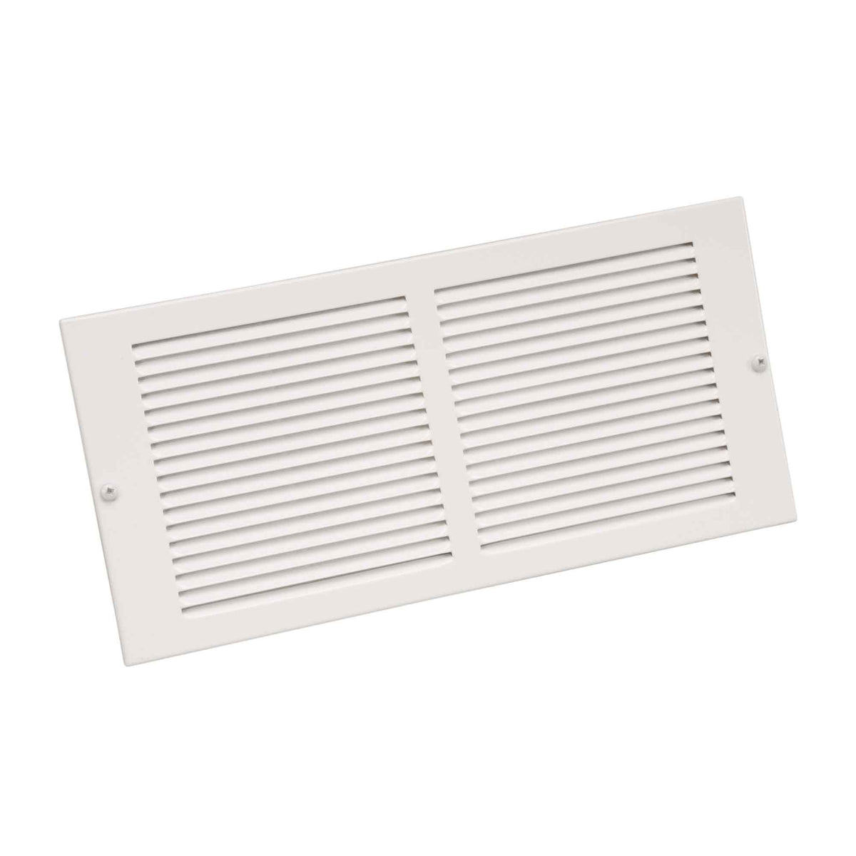 Grille d&#39;aération murale en acier peint en blanc, 6&quot; x 6&quot;