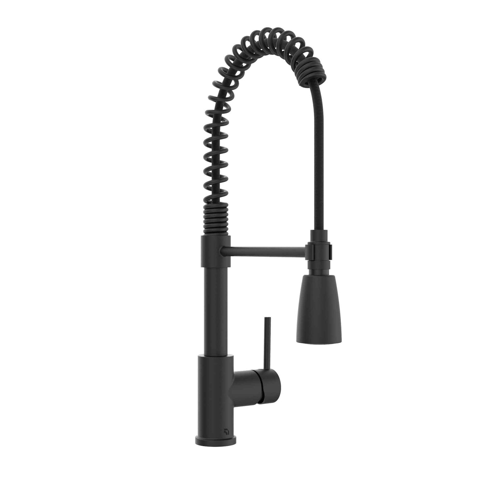Robinet de cuisine avec bec pivotant intégrant et douchette amovible Professio, noir mat