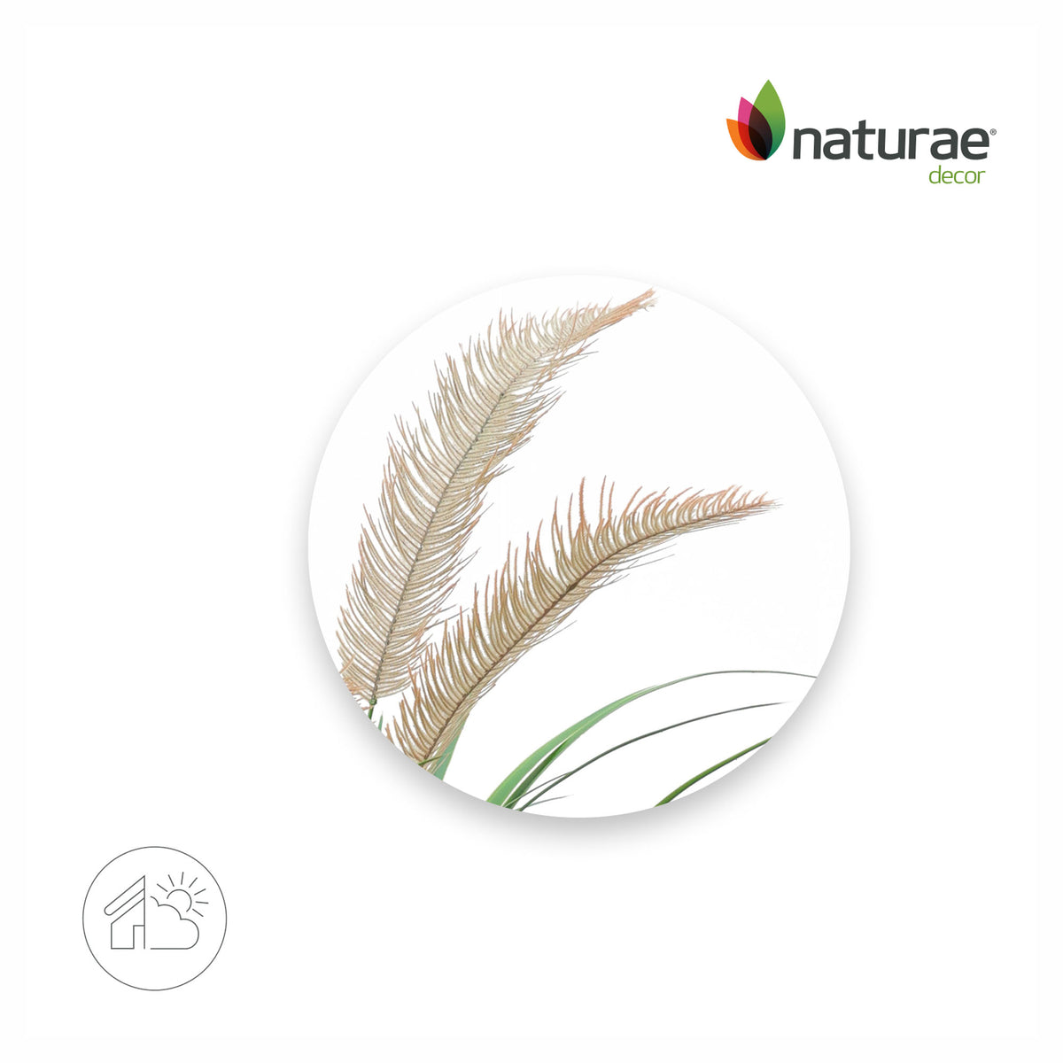 Plant de graminées artificiel avec plumes, 48"