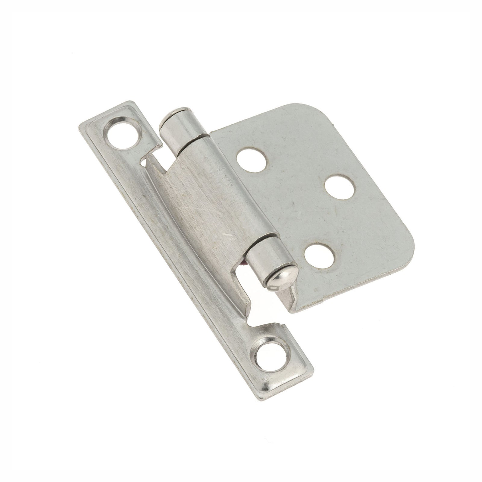 Penture à ressort en métal nickel brossé, 20 unités