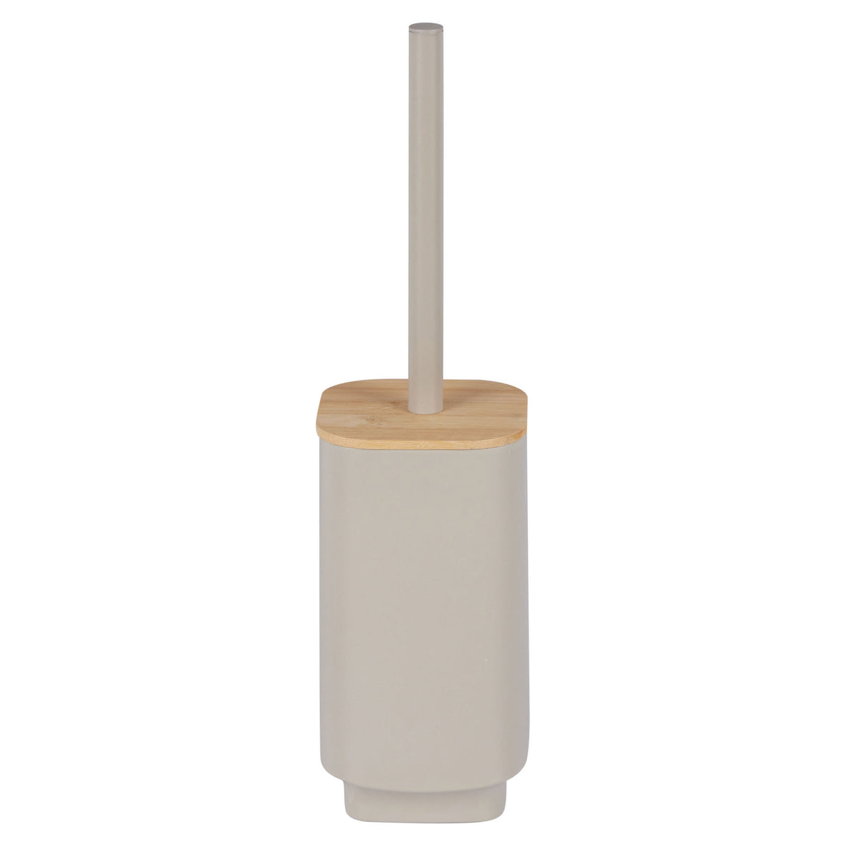 Brosse de toilettes Aspen en polypropylène et bambou, taupe