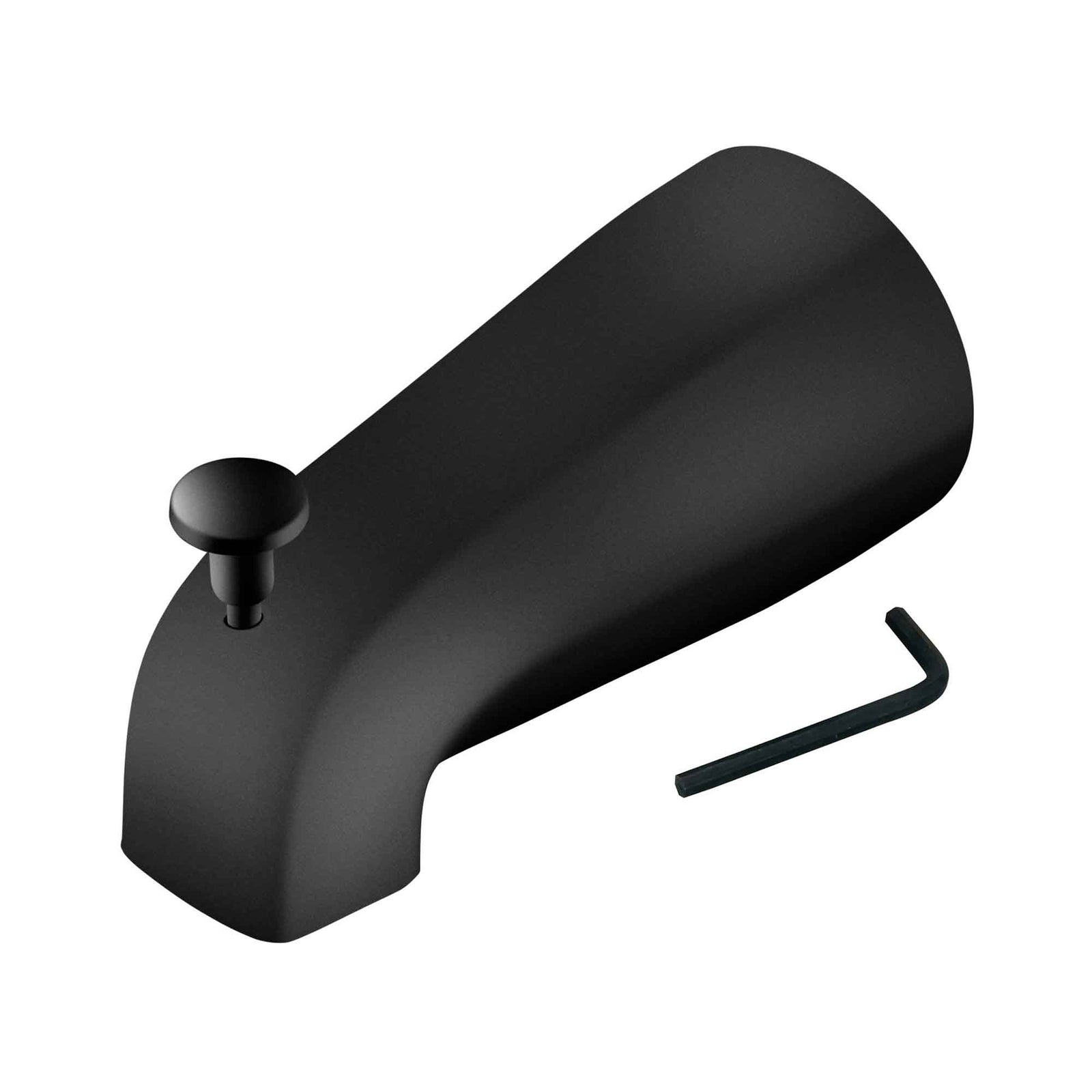 Bec de baignoire universel, noir mat 