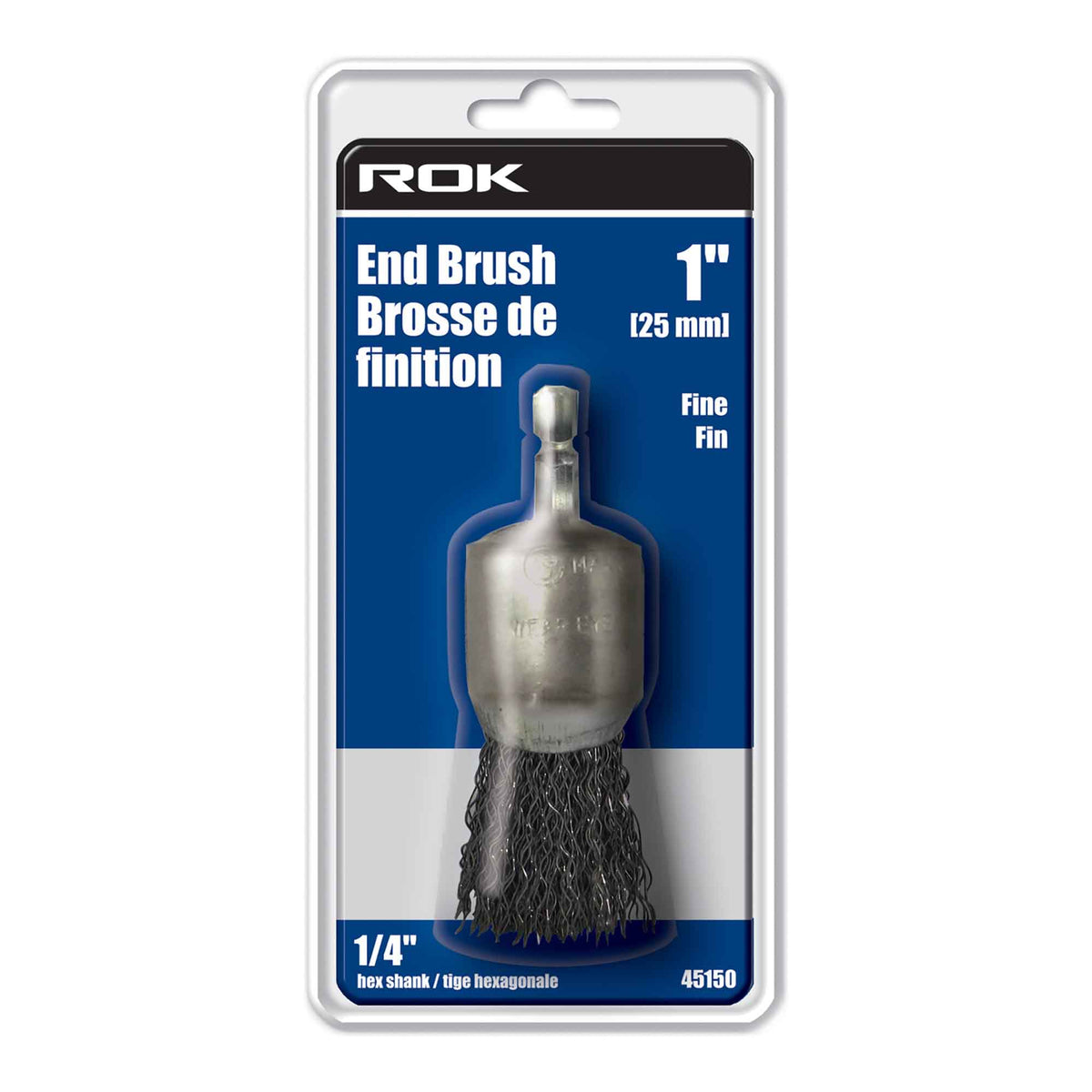 Brosse métallique de finition, 1'' (fin)