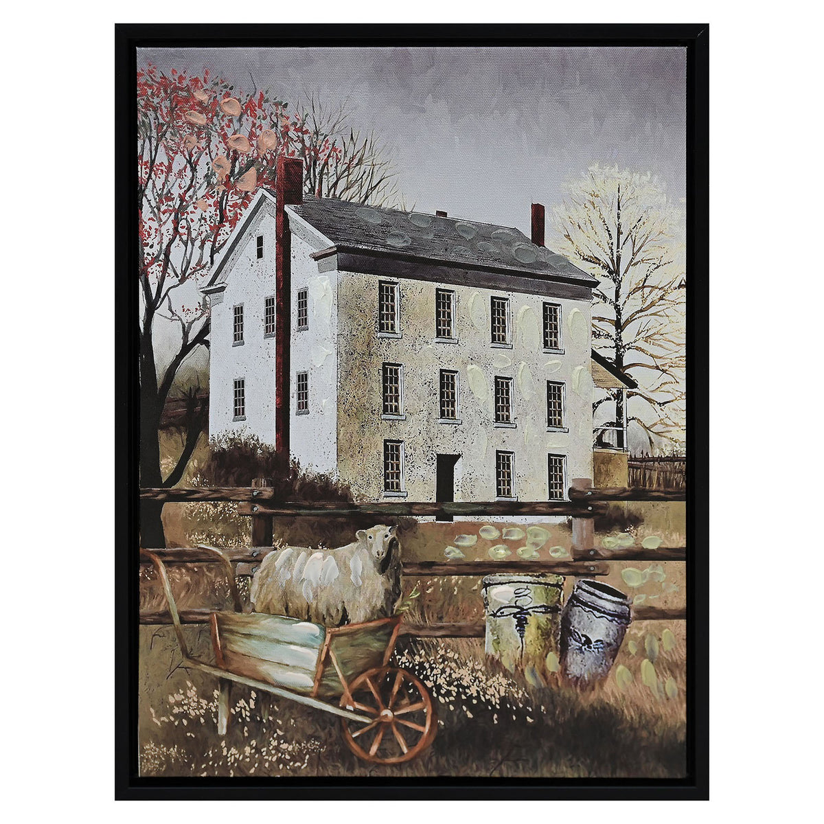 Canevas d’une vieille maison de ferme, 13" x 16-3/4''
