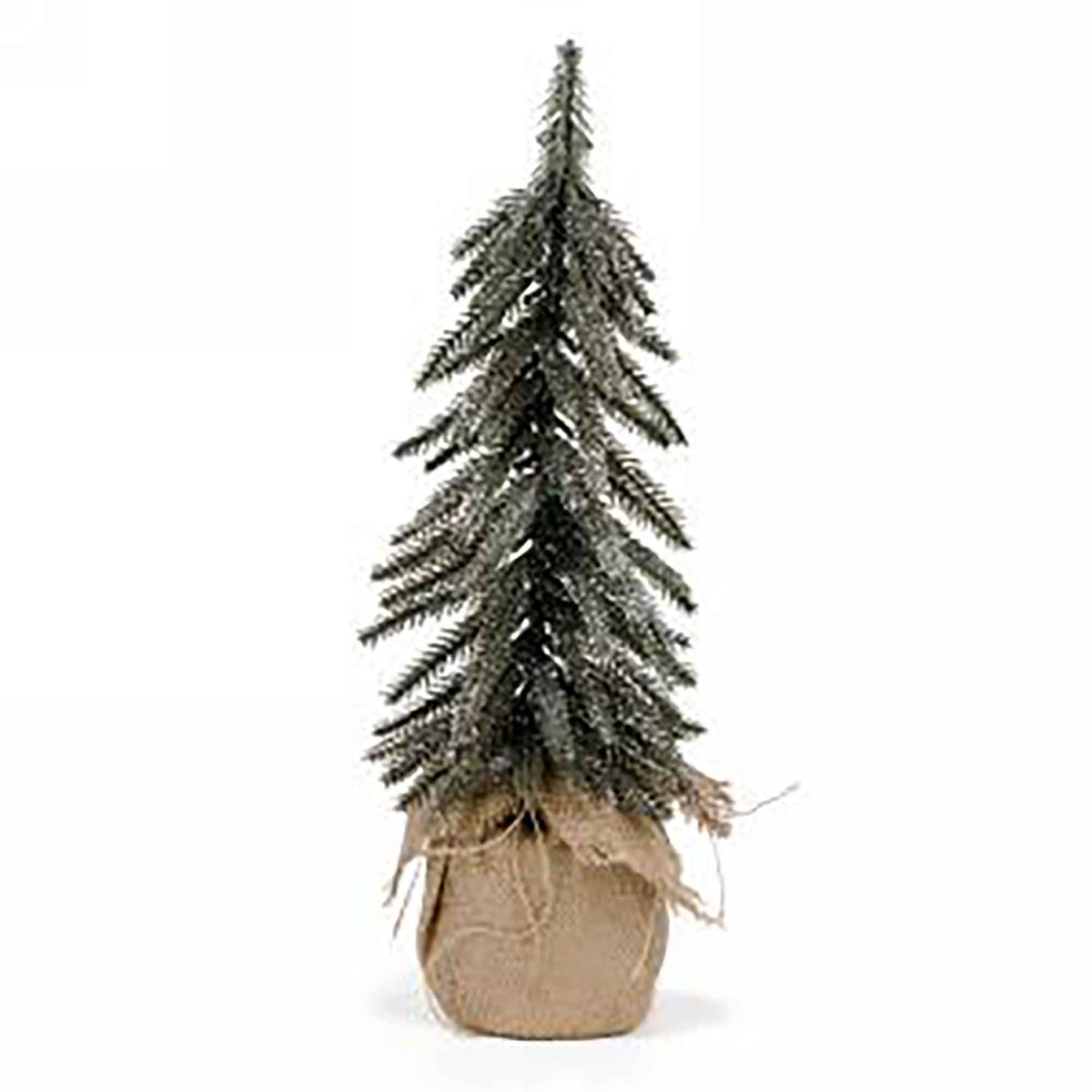 Sapin scintillant avec base en jute, 13&quot; 