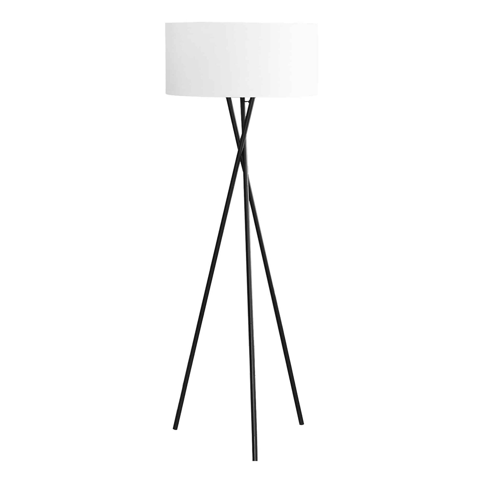 Lampe sur trépied, 62,25'' (noir et ivoire)