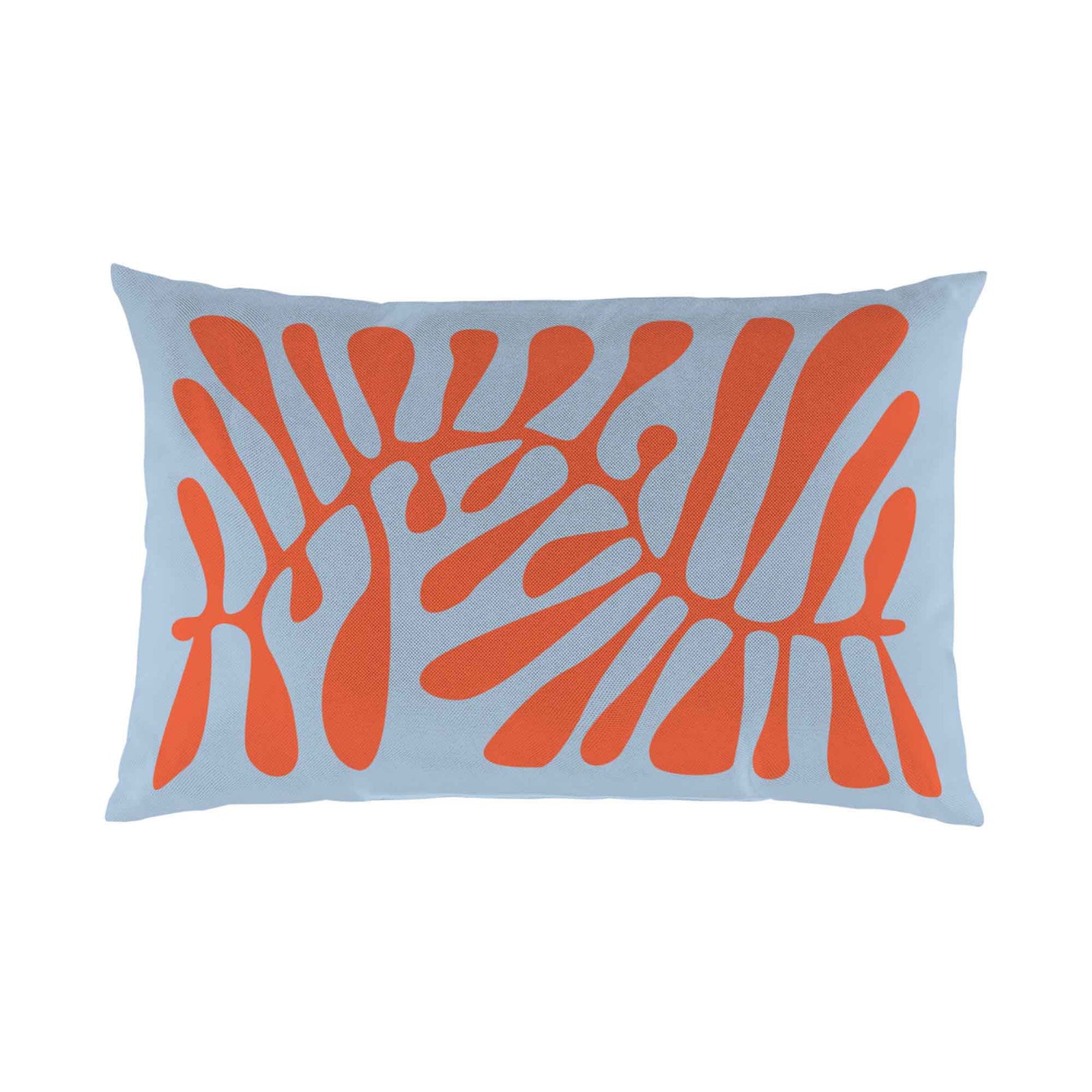 Coussin d'extérieur imprimé et tissé, 12'' x 18'' (feuilles géniales)