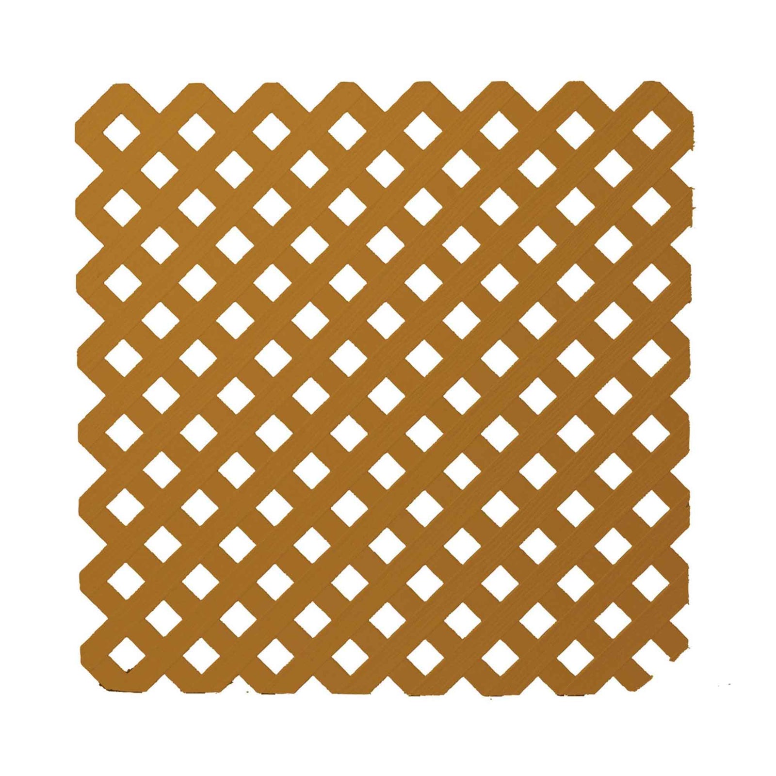Treillis d'intimité en PVC à motif de losanges, 4' x 8' (Séquoia)