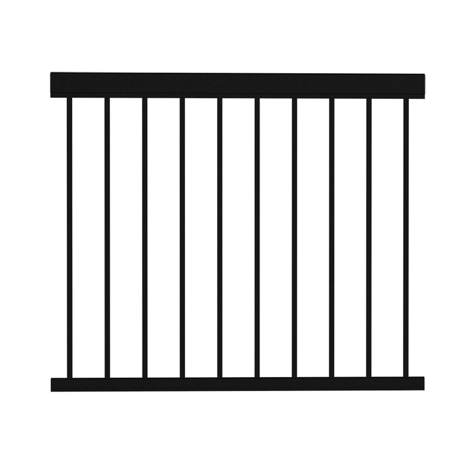 Ensemble de rampe noir Legacy pour piscine, 48'' x 49''