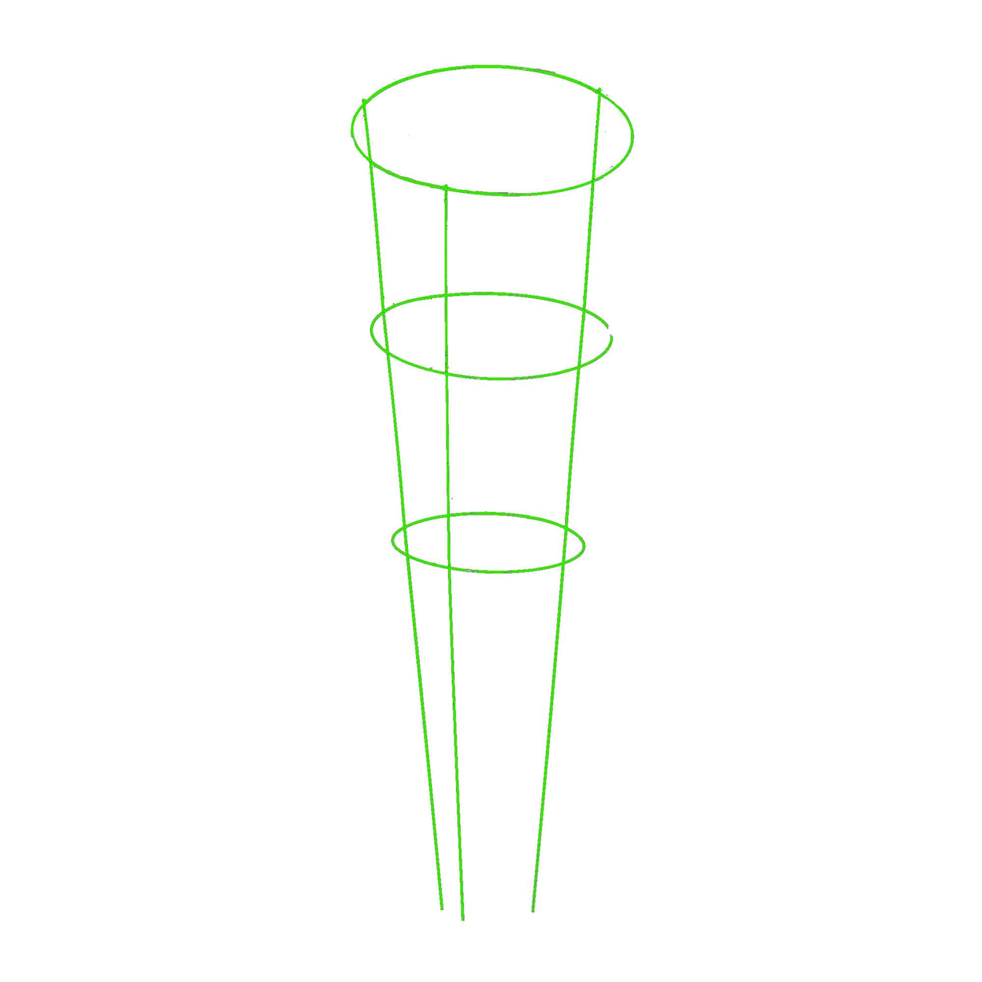 Tuteur robuste à tomates de 42"x 14", vert 
