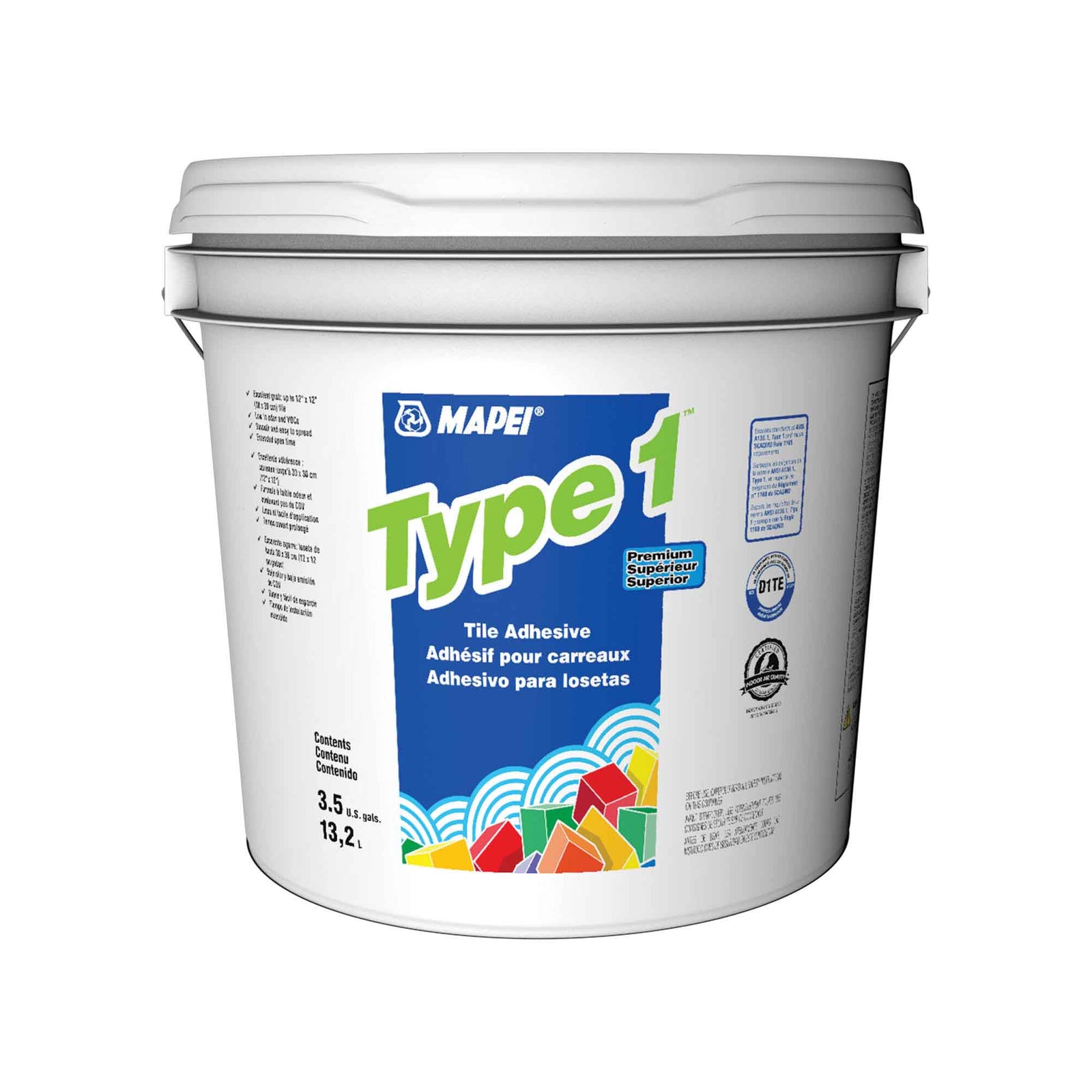 Adhésif pour carreaux Type 1, 13,2 L