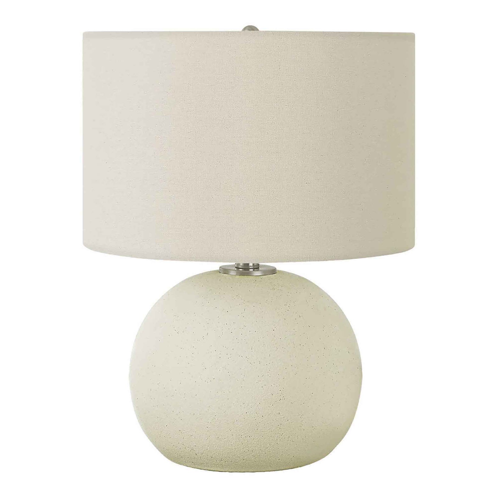 Lampe de table en céramique avec abat-jour, 18,25'' (crème et ivoire)