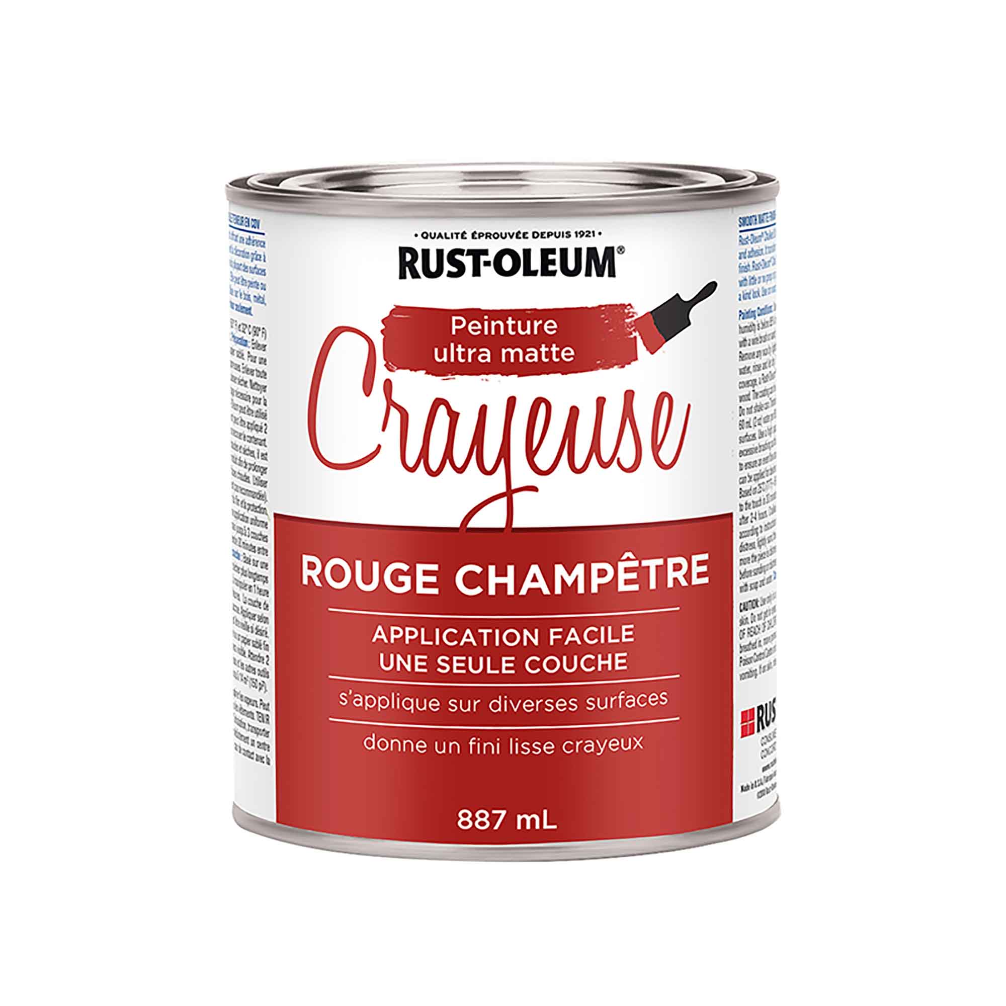 Peinture à la craie Ultra Mate rouge champêtre, 887 ml