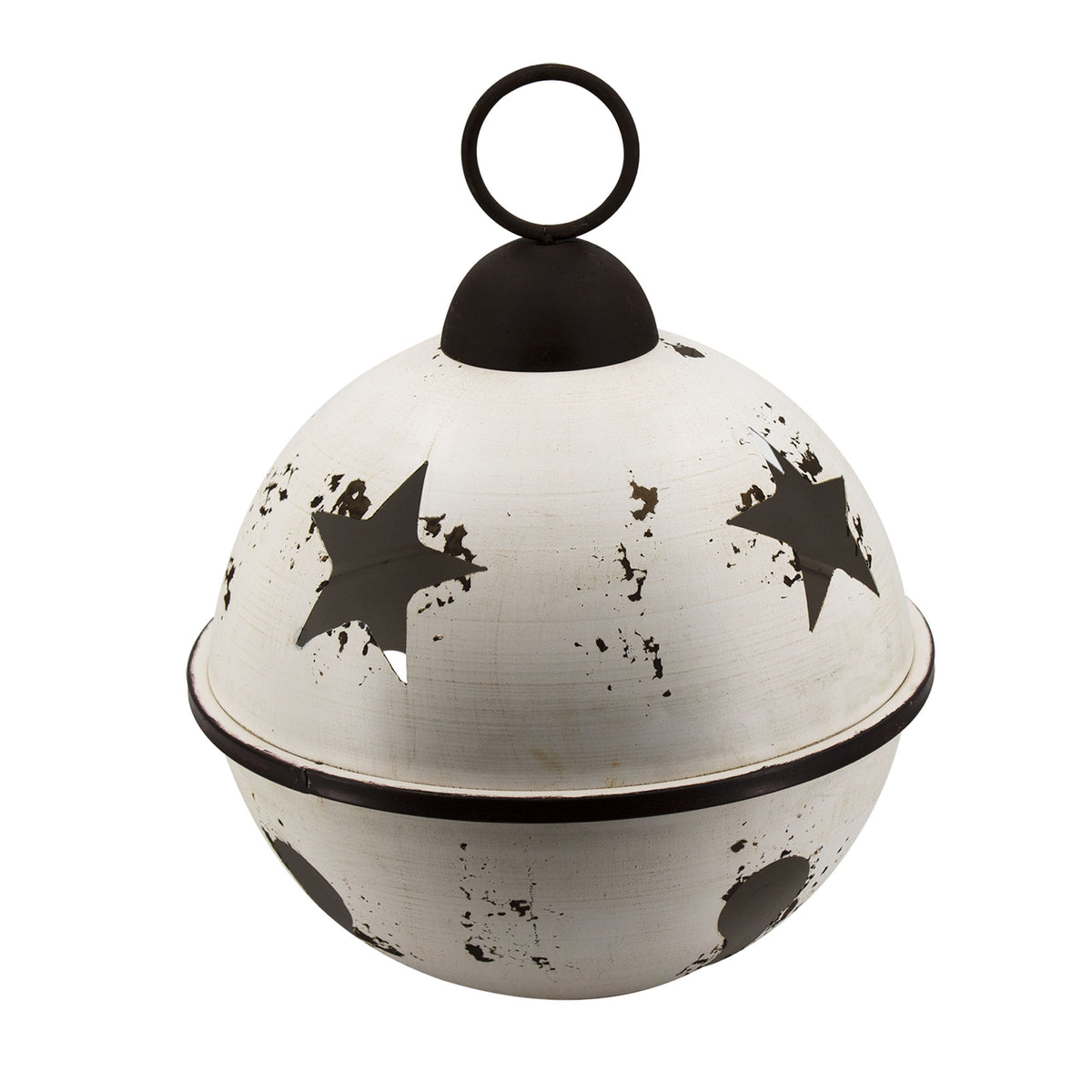 Grelot métallique géant, blanc (17")