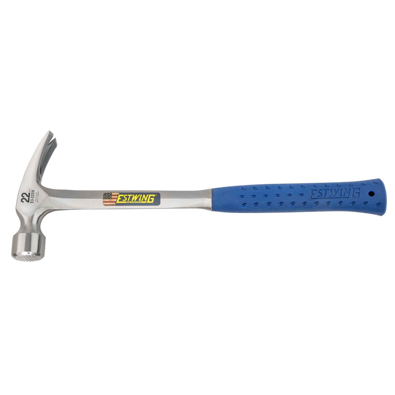 Marteau à pannes droites de charpentier avec face fraisée, 16" x 22 oz