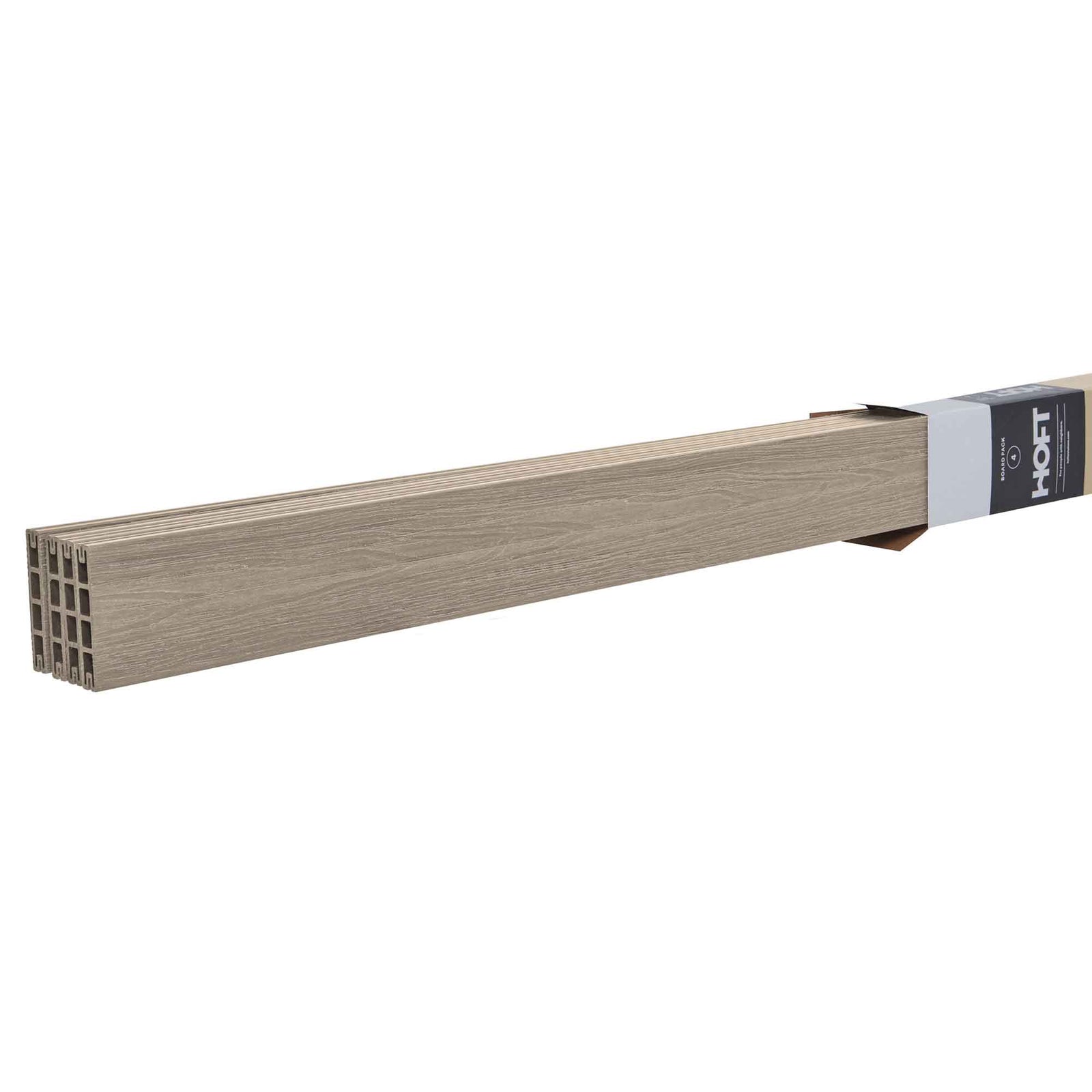 Planche de composite pour clôture, grège côtier (4 unités)