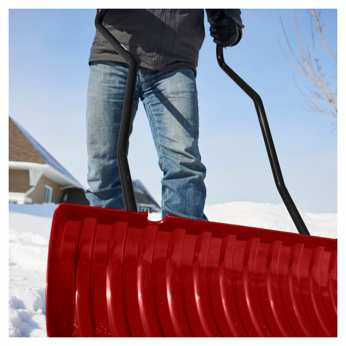 Grattoir à neige avec manche ergonomique en acier, 36"