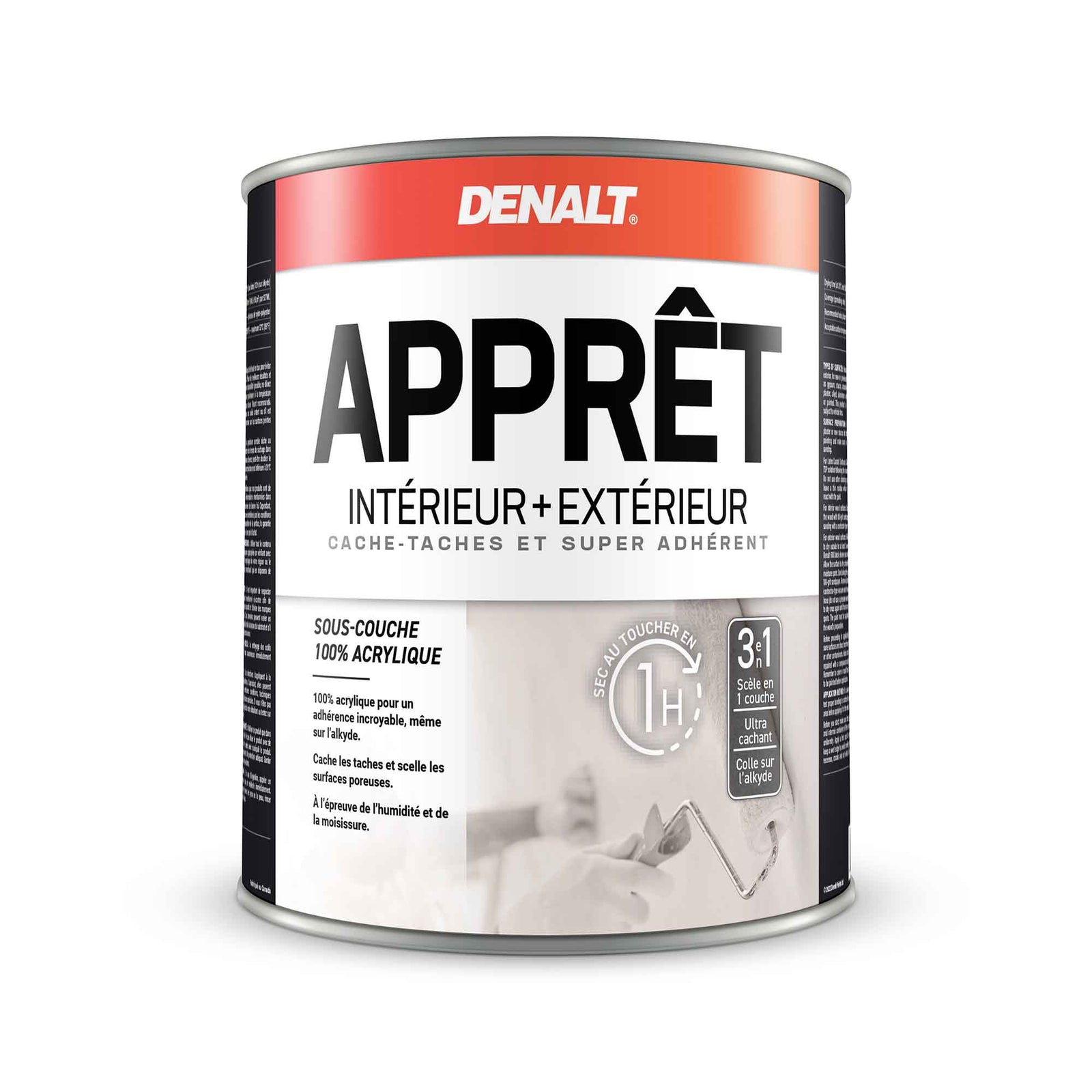 Apprêt d'intérieur et d'extérieur blanc, 927 ml
