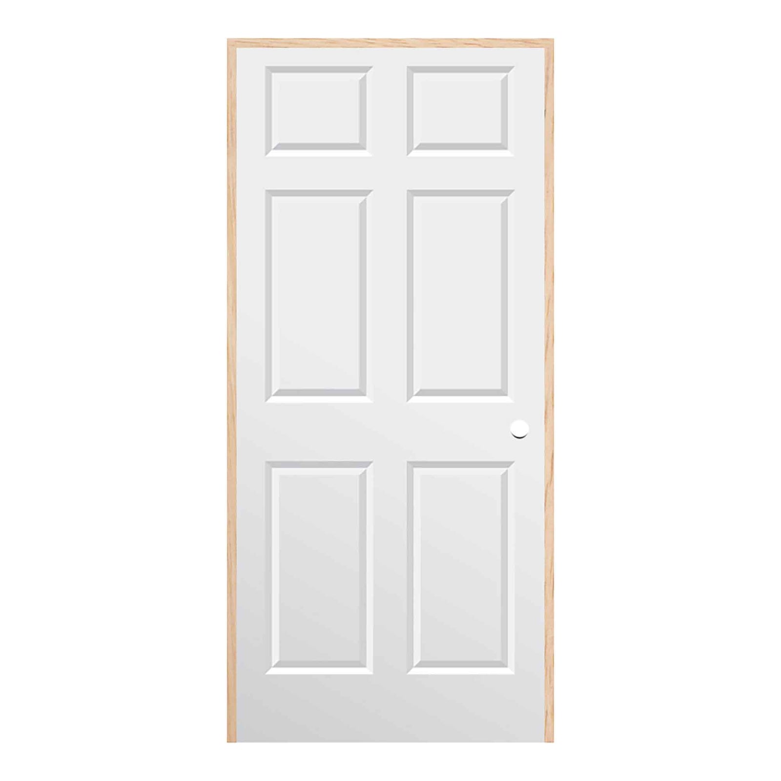 Porte prémontée d’intérieur Colonial à ouverture à gauche en tirant et cadre de 3-9/16", 24"