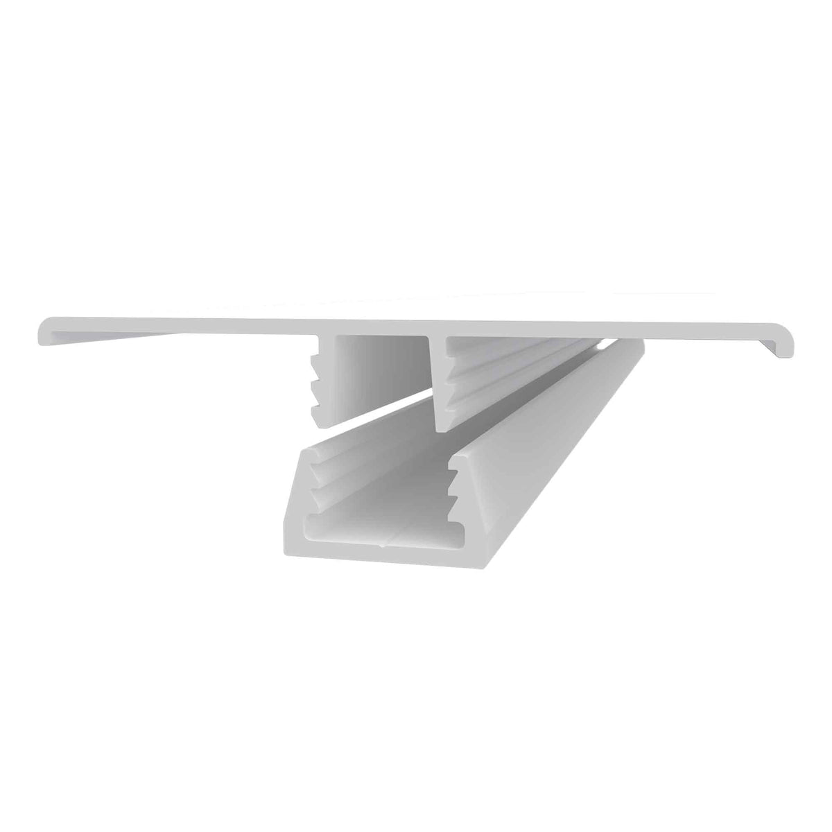 Ensemble de moulures réglables à enclenchement en forme de H et de U en PVC, 1/2'' x 10' (2 pièces)