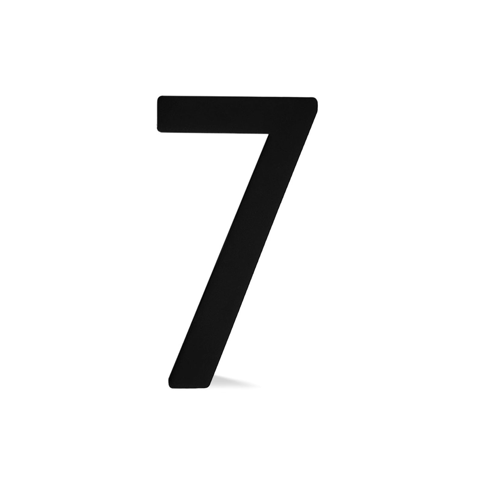 Chiffre autocollant de 4’’en plexiglas, #7 (noir)