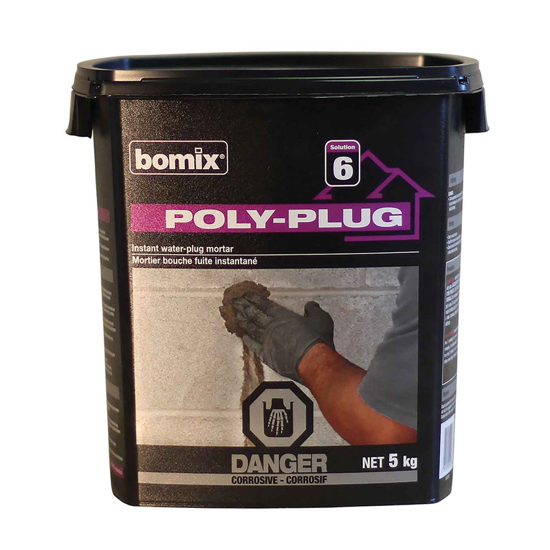 POLY-PLUG Instant Water-Plug Mortar, 5 kg - GAGNON - La Grande ...