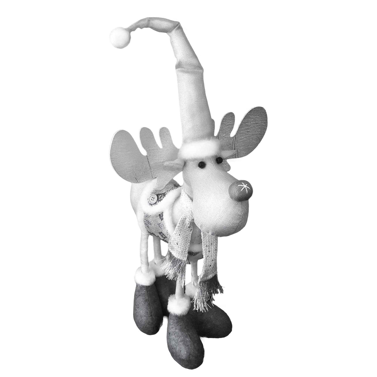 Orignal blanc et argent géant de Noël, 71 cm