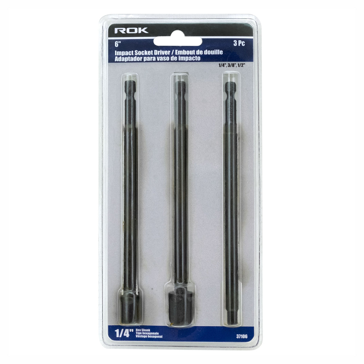 Embouts de douille, 6" (3 pièces)