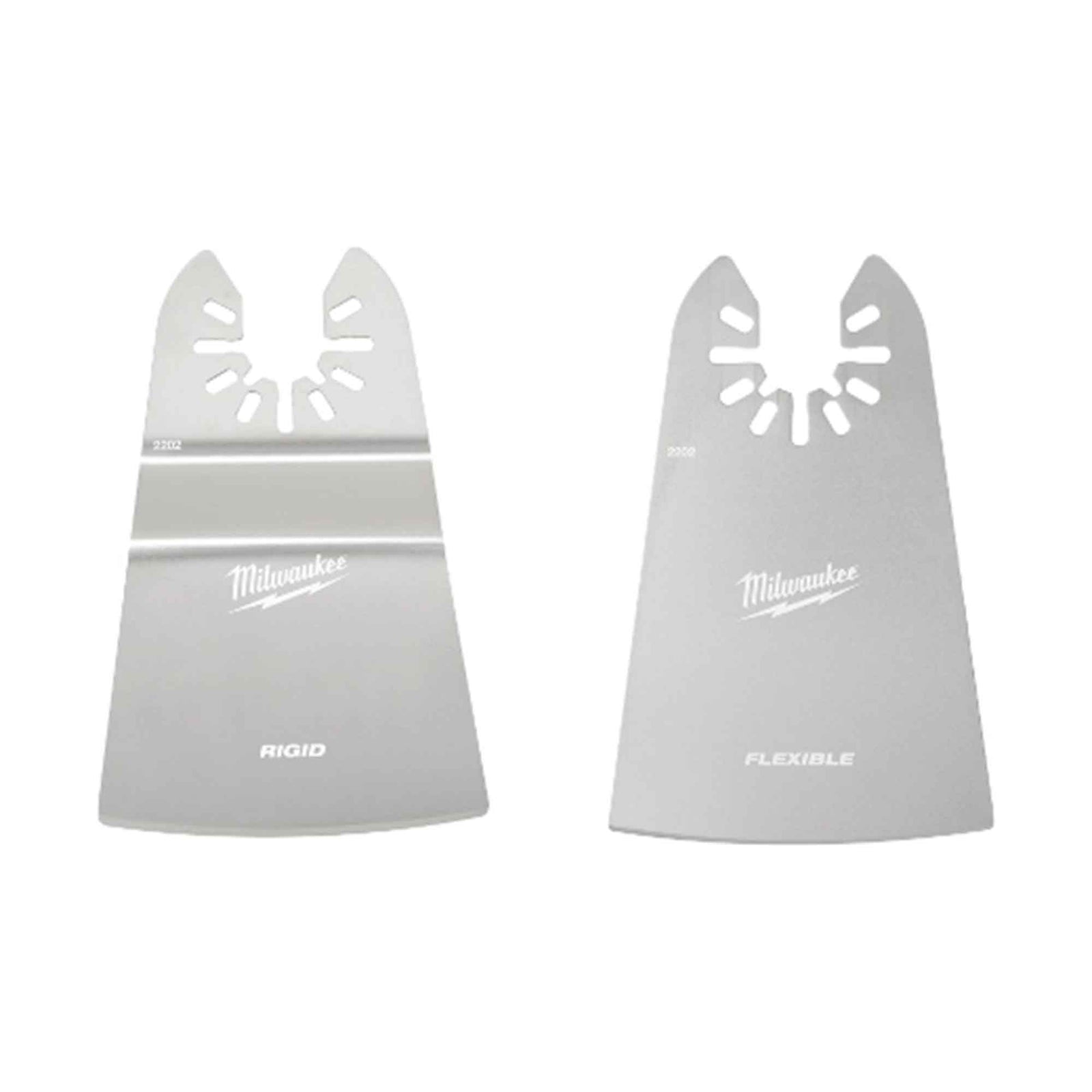 Ensemble de lames avec grattoir rigide et flexible pour outil oscillant, 2" (2 pièces) 