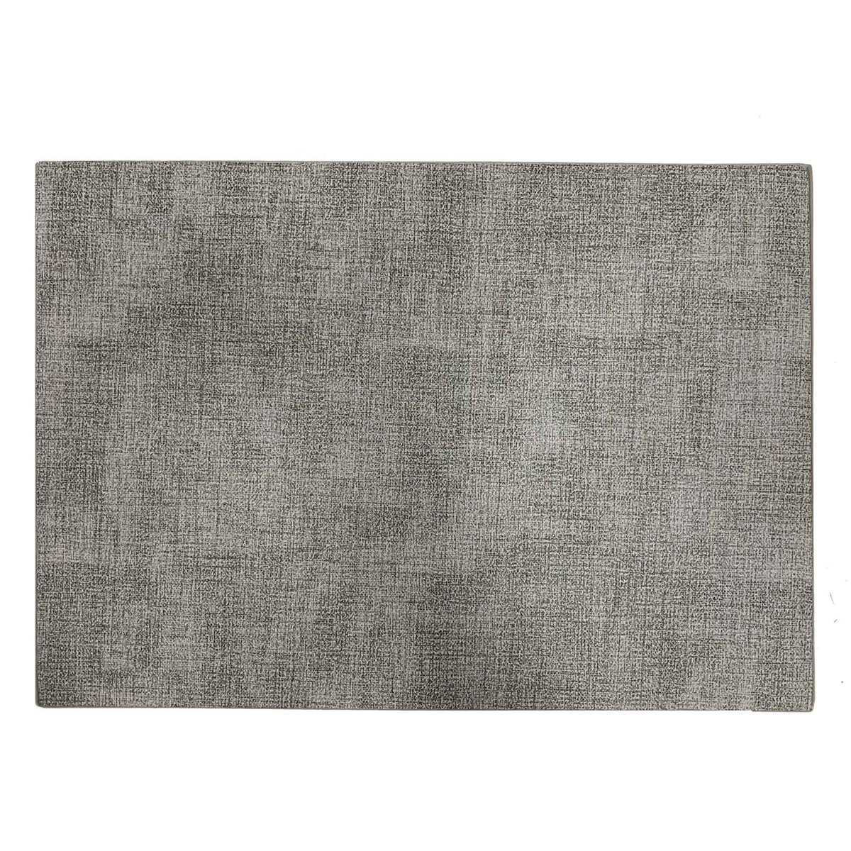 Napperon en suède synthétique, gris pâle