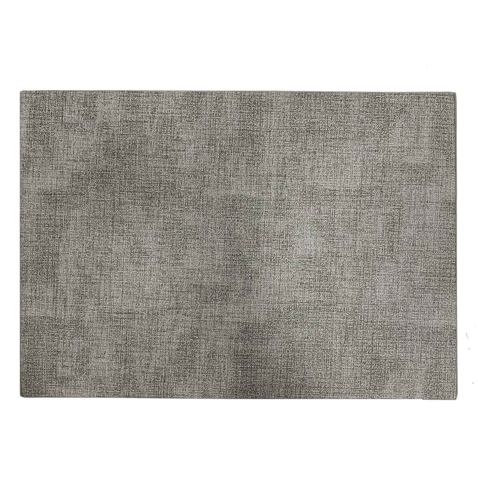 Napperon en suède synthétique, gris pâle