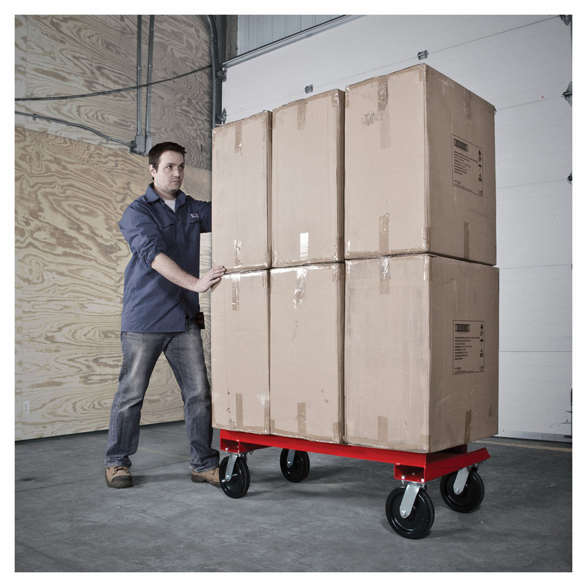 Chariot à gypse Pro Buildman avec plateau et poignée amovible, 44,25" x 22" x 47,25"