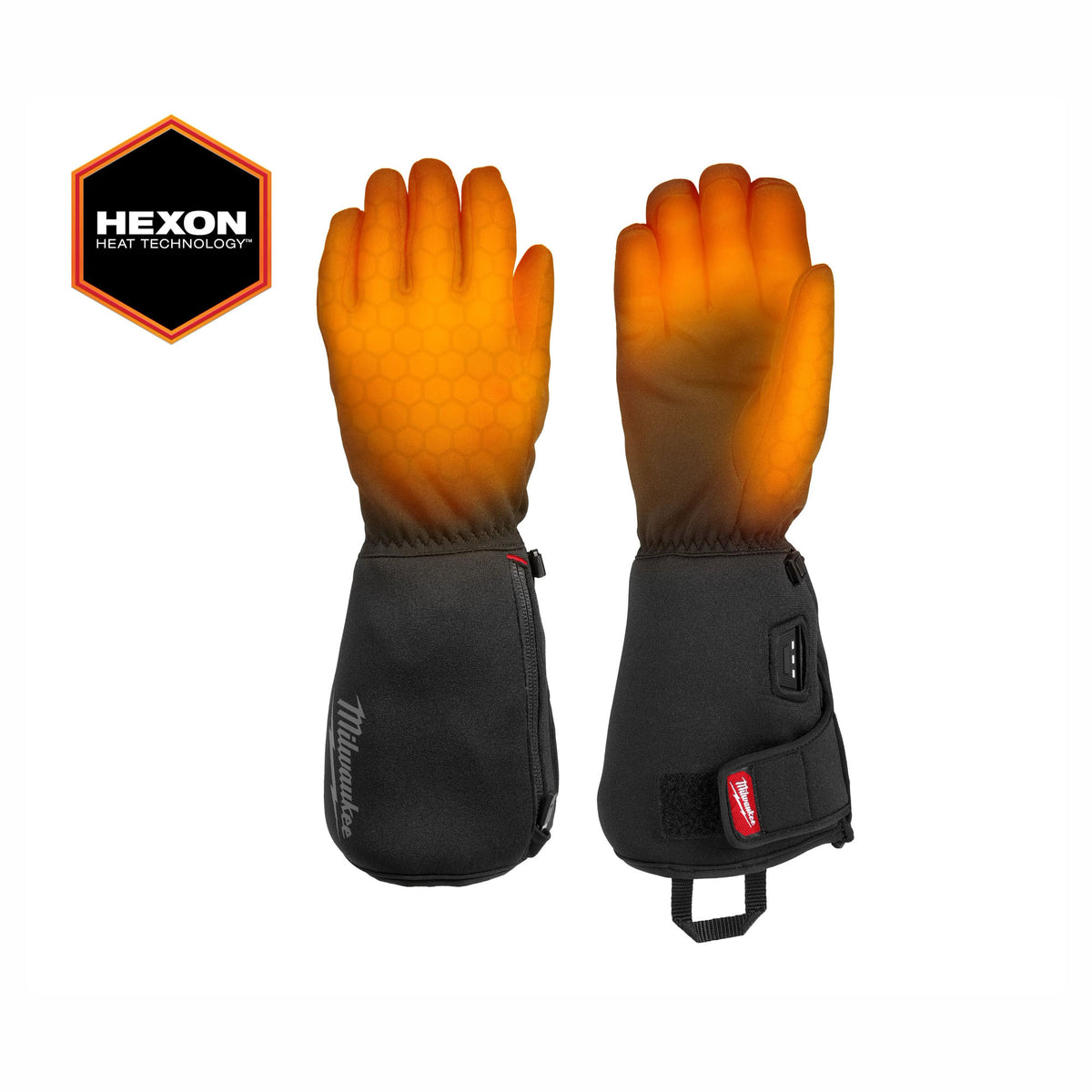 Doublures chauffantes pour gants de travail, grand (noir)