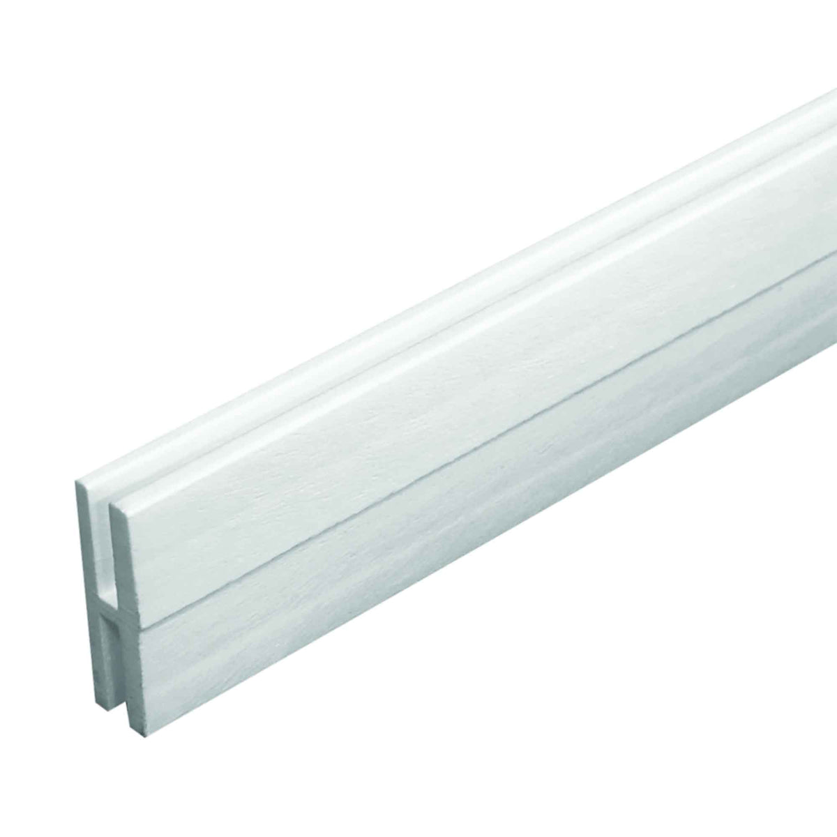 Moulure en H pour treillis PVC, 8&#39; (blanche)