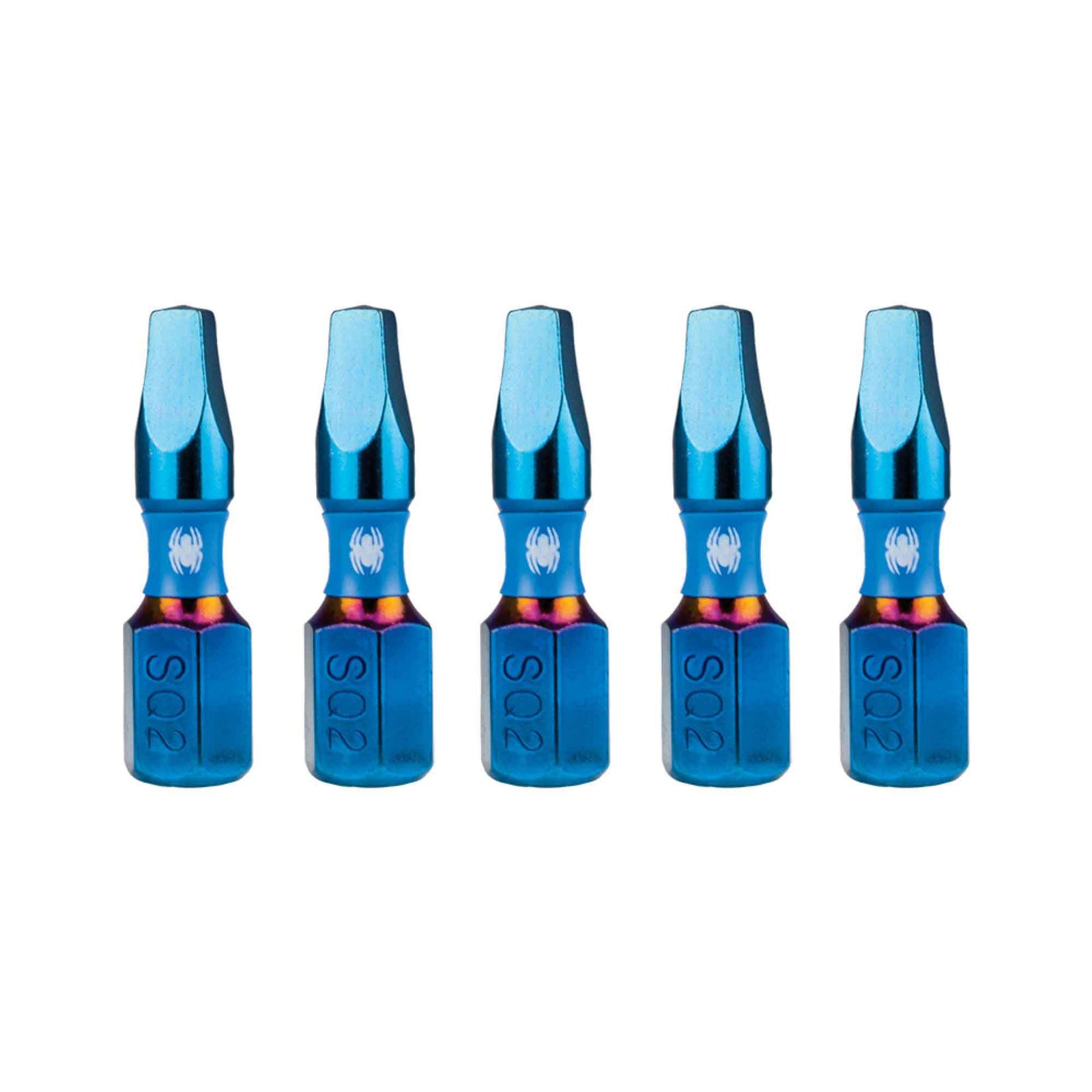 Embout à pointe carrée #2 Mach-Blue de 1/4" x 1" pour visseuse à percussion, 5 unités