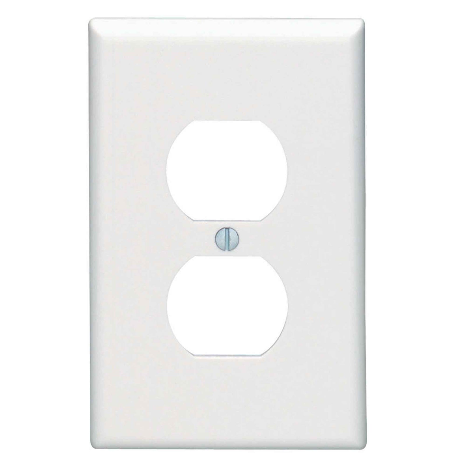 Plaque murale double à 1 groupe de taille moyenne, blanc